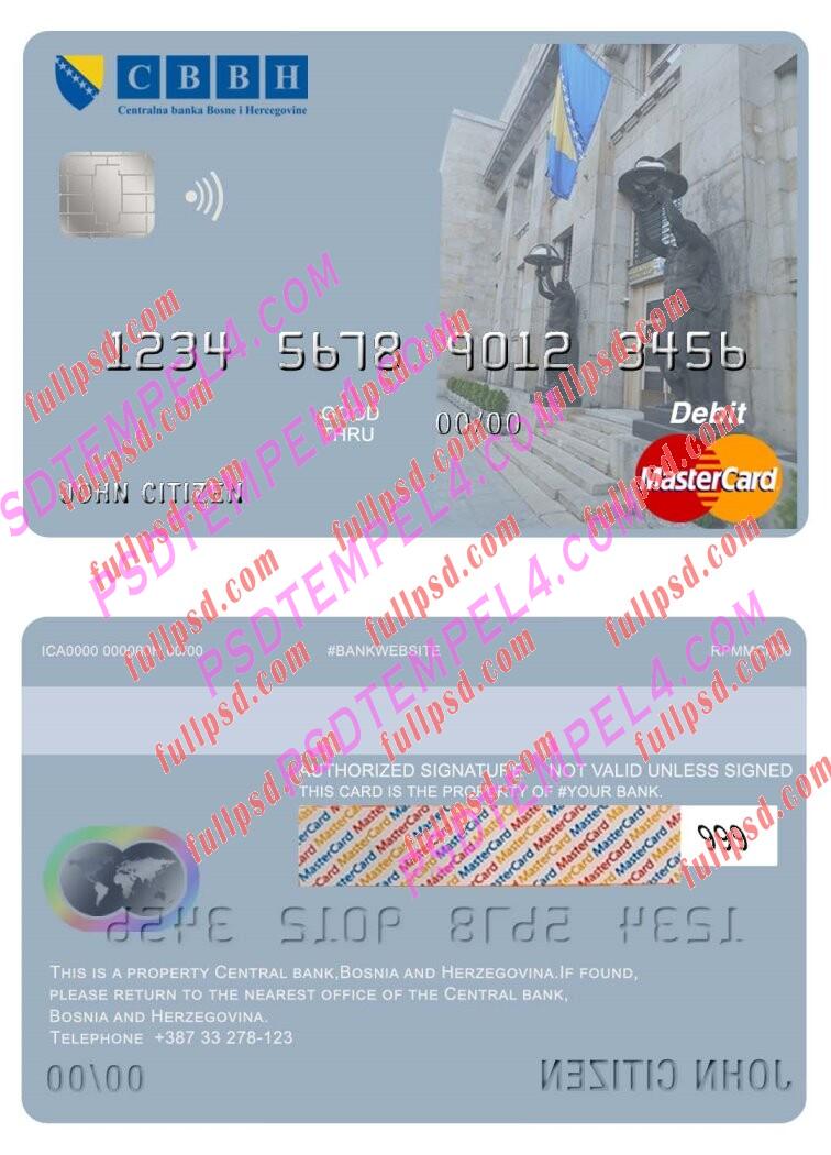 bosnia and herzegovina central bank Mastercard PSD