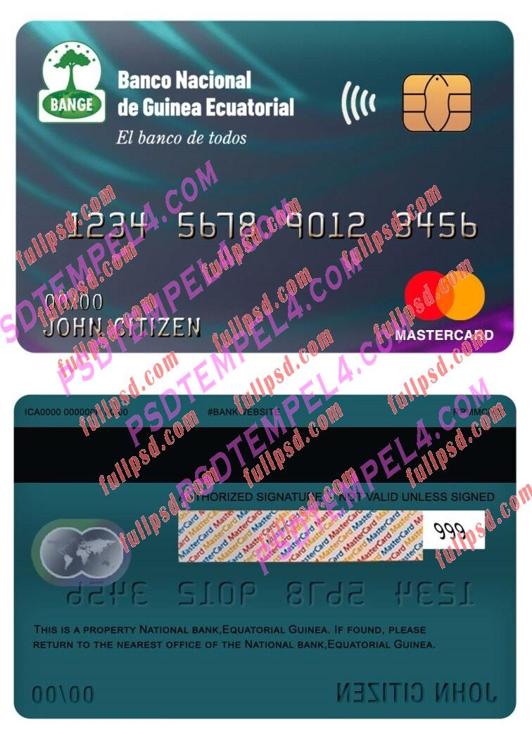 equatorial guinea national bank Mastercard PSD
