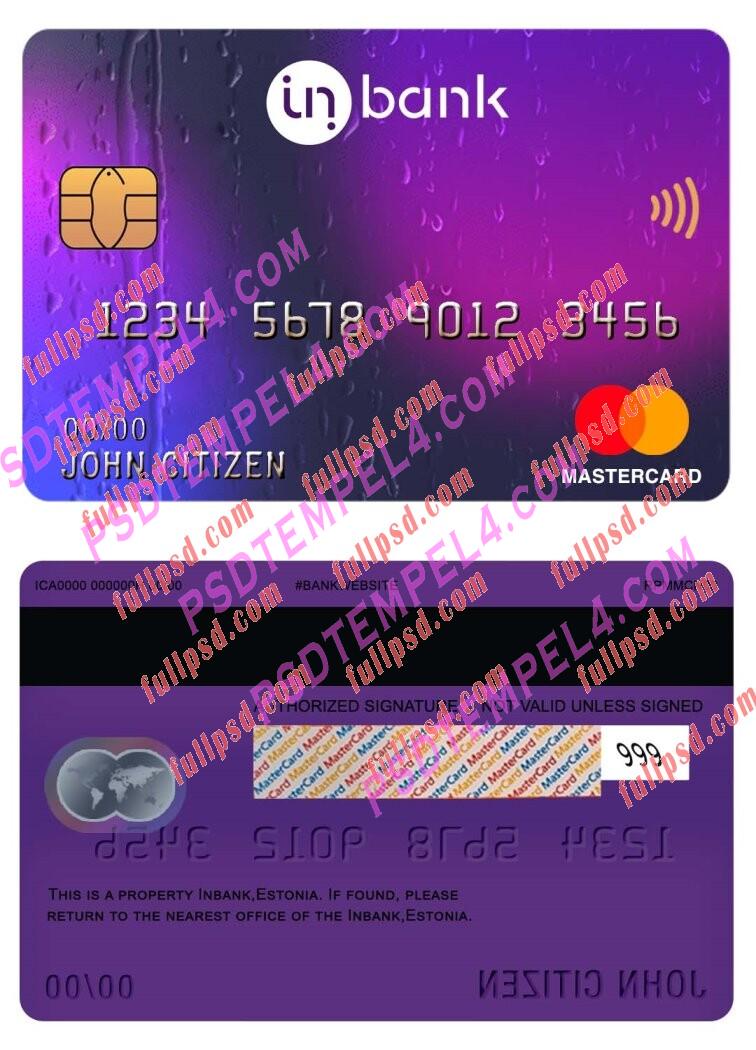 estonia Idbank Mastercard PSD