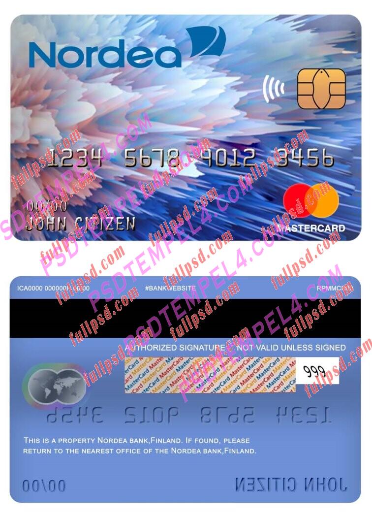 finland nordea bank Mastercard PSD