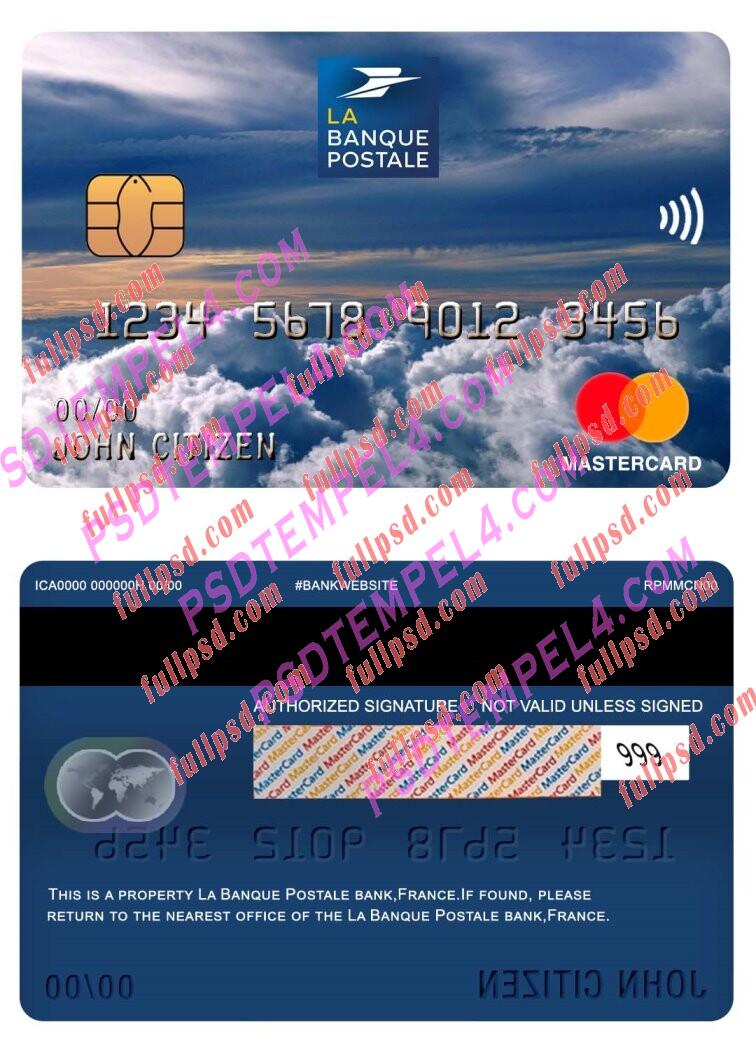 france la banque postale bank Mastercard PSD