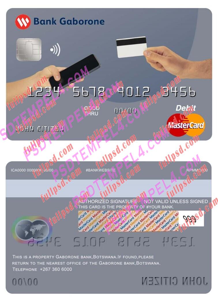 botswana gardobone bank Mastercard PSD