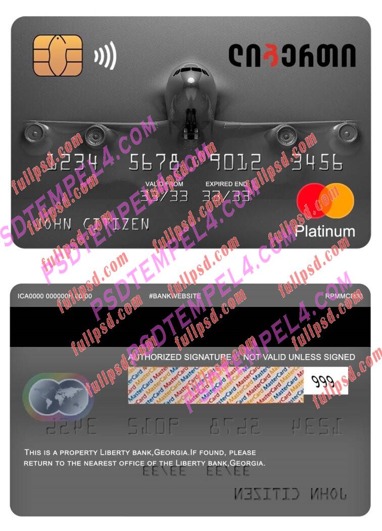 georgia liberty bank Mastercard platinum PSD
