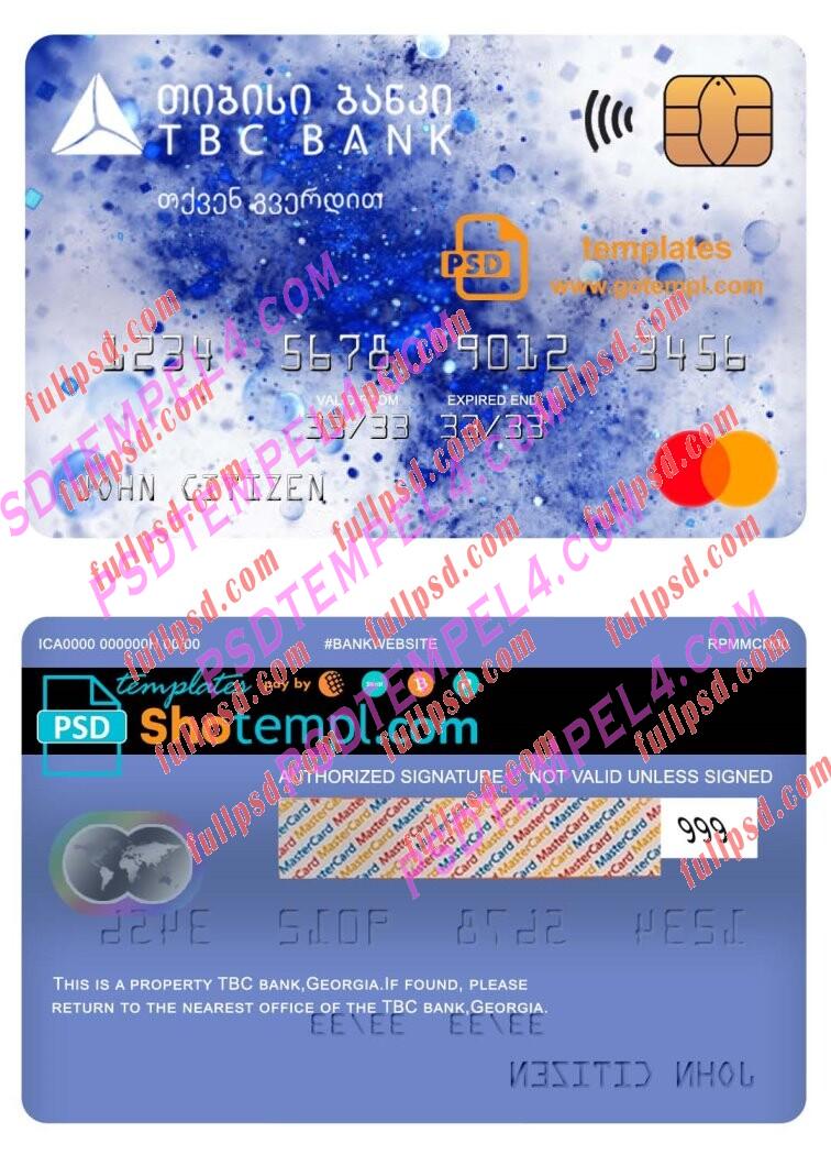 georgia tbc bank Mastercard PSD