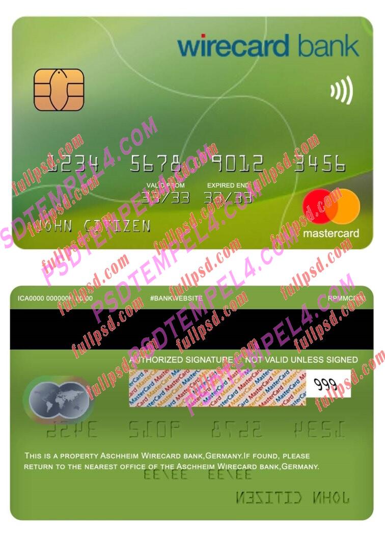 germany aschheim wirecard bank Mastercard PSD