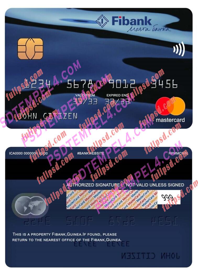 guinea fibank Mastercard PSD