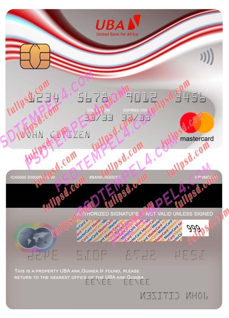 guinea uba Mastercard PSD