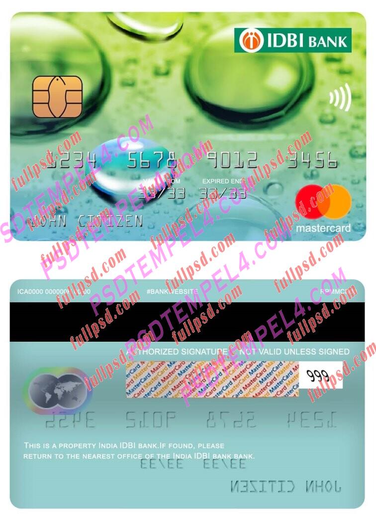 india IDBI bank Mastercard PSD