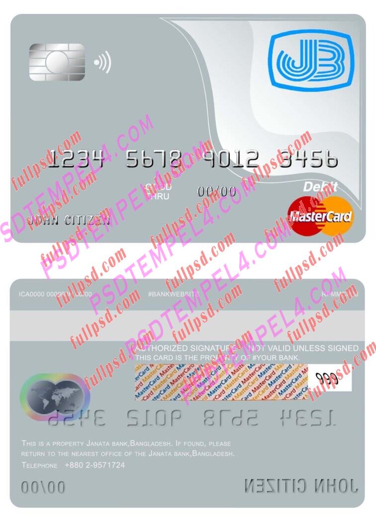 bangladesh janata bank Mastercard PSD